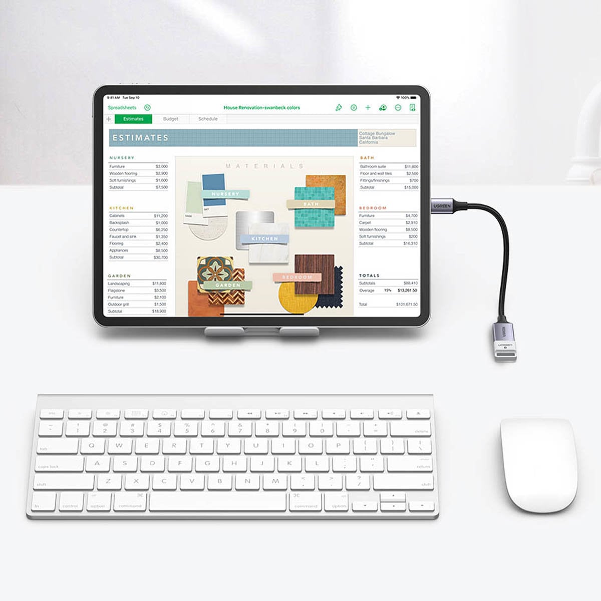 Ugreen OTG adapter kábel USB-C - USB-A 5Gb/s 0.15m fekete (US378)-6
