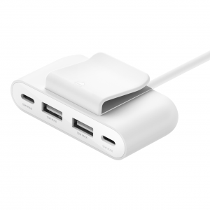 Belkin BOOST CHARGE 4-Port USB-C hosszabbító, elosztó adapter - fehér