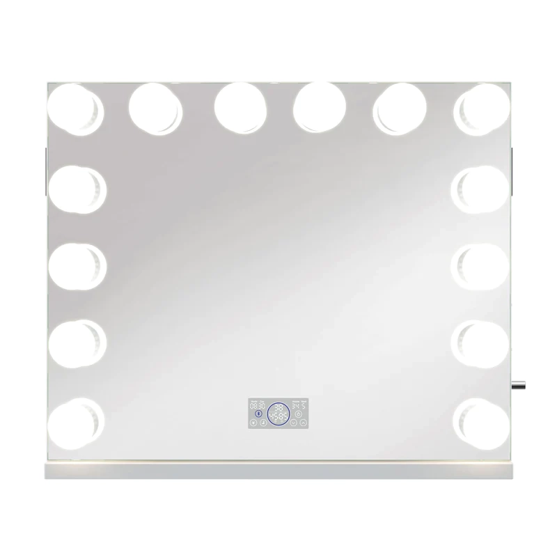 Hollywood tükör, sminkes tükör, LED sminktükör fehér 80x65cm (DC117-13)-0