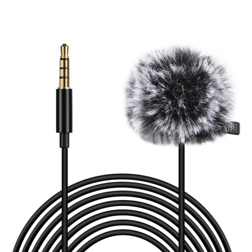 PULUZ PU3046 lavalier, csíptetős mikrofon 6m kábel 3.5mm (jack, TRRS)-0