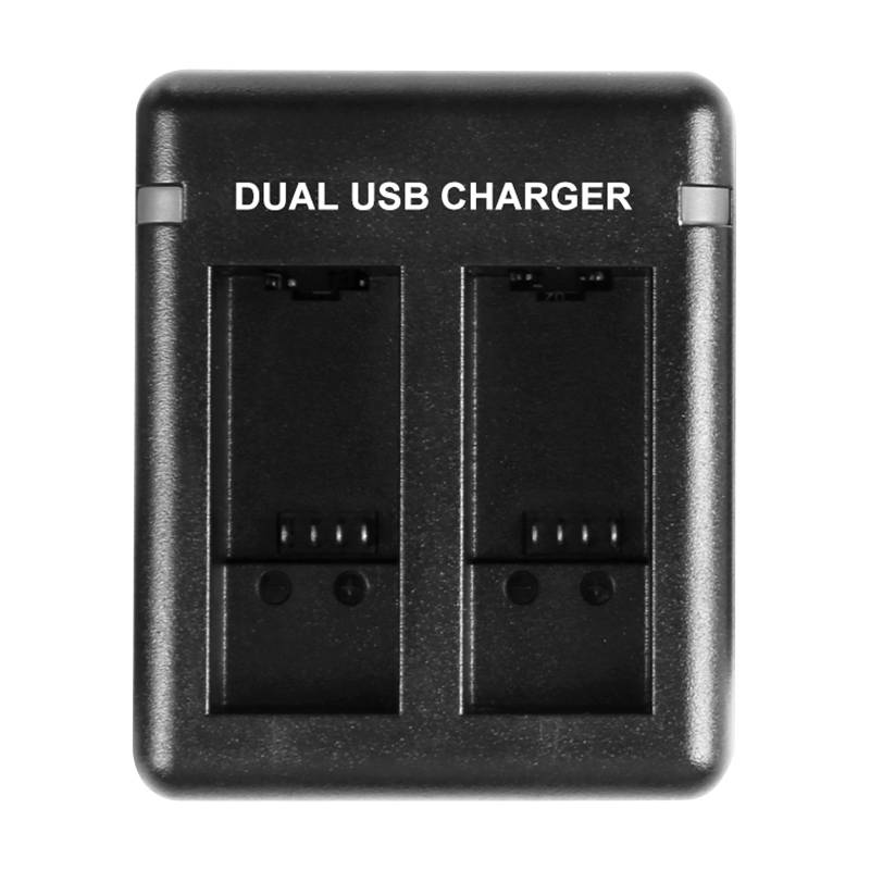 PULUZ dupla foglalatos USB töltő GoPro Hero 12 / Hero 11 / Hero 10 / Hero 9 akkumulátorokhoz (PU919B)-0