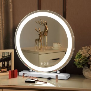 Hollywood tükör, sminkes tükör, LED sminktükör fehér 50cm (DC117-17B)