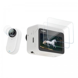 Sunnylife Insta360 GO 3 kijelzővédő és lencsevédő üvegfólia (2db) (IST-BHM587)