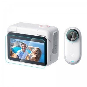 PULUZ Insta360 GO 3 kijelzővédő és lencsevédő üvegfólia (PU870T)