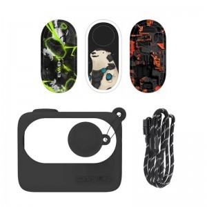 Sunnylife Insta360 GO 3 védőtok pánttal és matricákkal fekete (IST-BHT595-D)