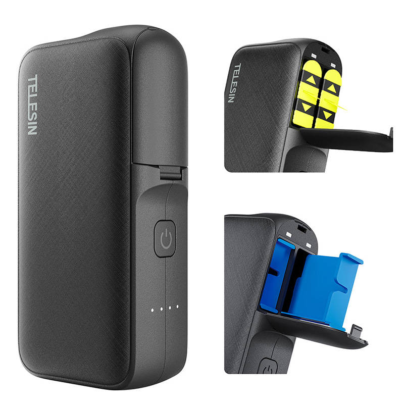TELESIN Power Bank + töltő GoPro Hero 12/11/10/9 akciókamerákhoz (GP-PB-001)-2