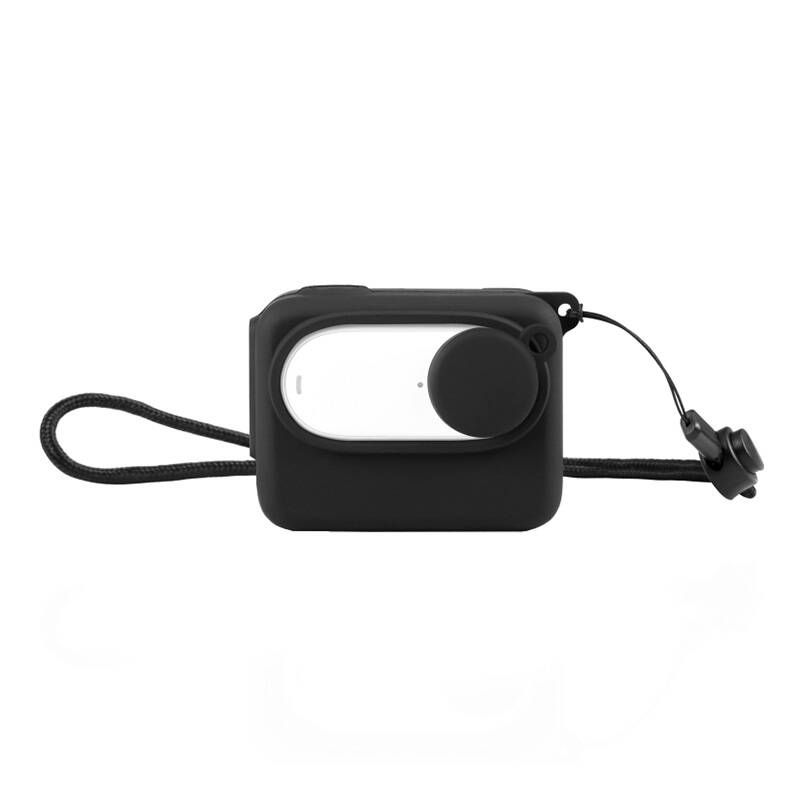 PULUZ szilikon védőtok lencsevédő sapkával Insta360 GO 3 sportkamerához (PU876B)-0