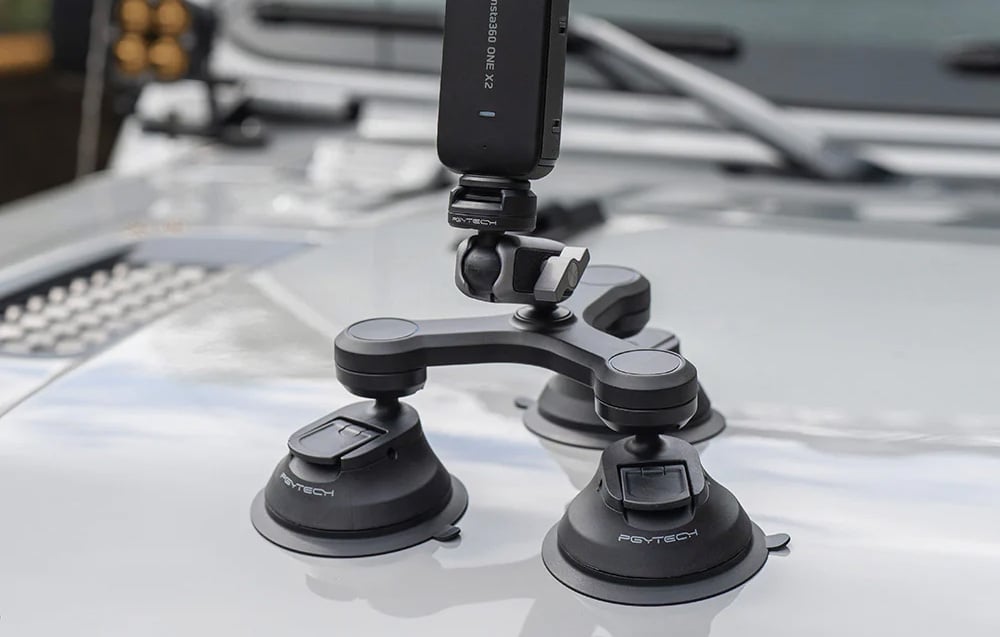 PGYTECH háromágú tapadókorong + magic arm akciókamerához, mobiltelefonhoz (P-GM-224)-1