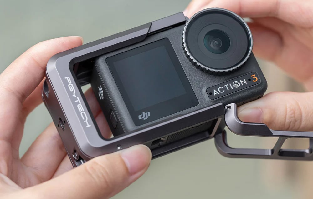 PGYTECH alumínium cage, vkeret DJI OSMO Action 3/4 akciókamerákhoz (P-42C-010)-3