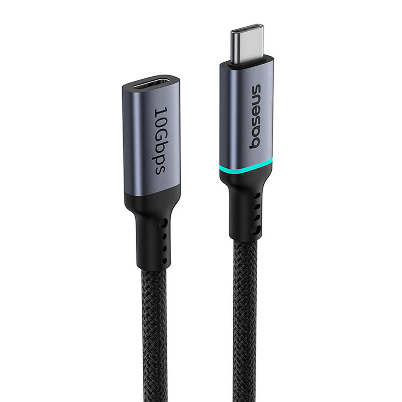 Baseus 0,5m hosszabító kábel USB-C High Definition 10Gbps fekete-6