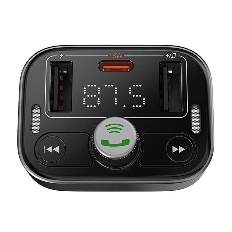 Baseus S-09 Pro Bluetooth  FM Transmitter fekete (C10762200113-00)-4