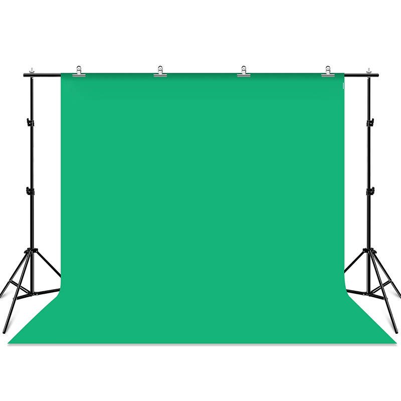 PULUZ 2x3m háttértartó állvány + 3db szövet háttér 3x2.9m (zöld, kék, piros) (PKT5205)-1