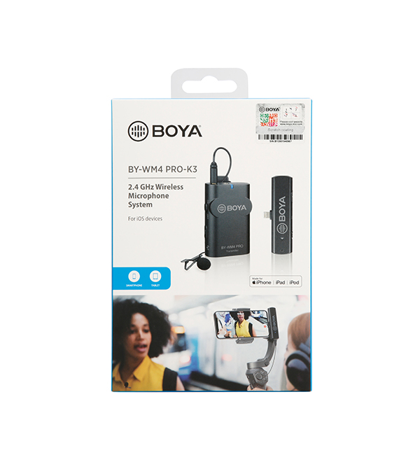 BOYA BY-WM4 Pro-K3 2.4GHz Univerzális vezeték nélküli szett (iOS | 1+1 (BY-WM4 PRO-K3)-4