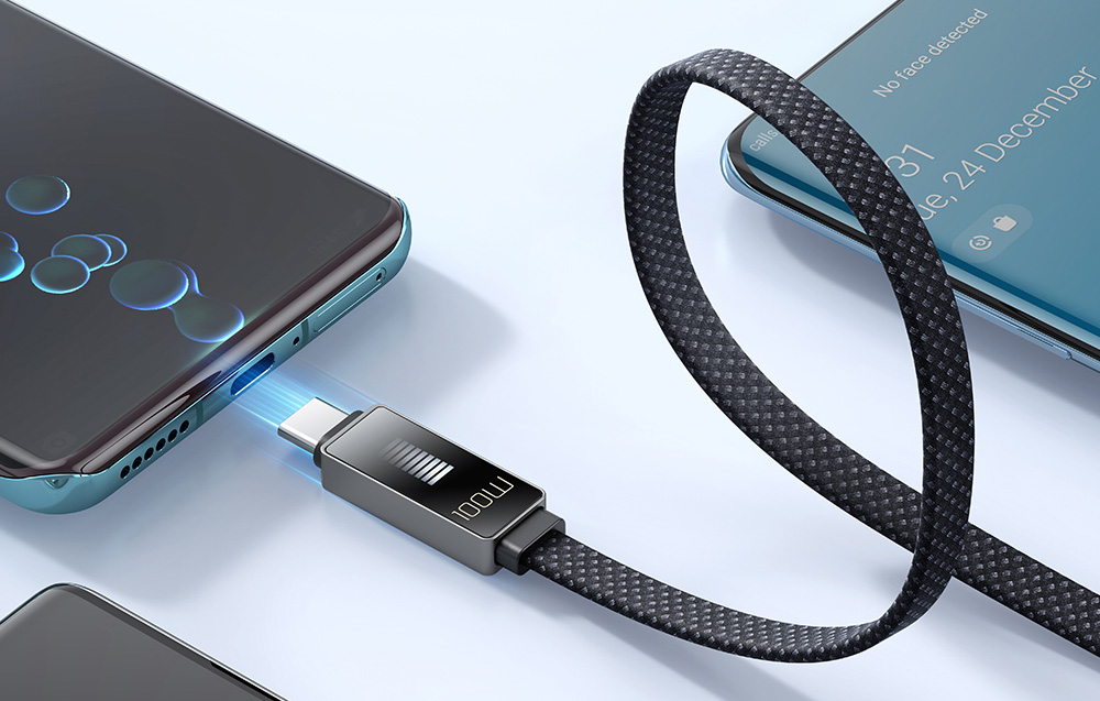 Mcdodo CA-4470 USB-C - USB-C kábel kijelzővel 100W 1.2m (fekete)-5