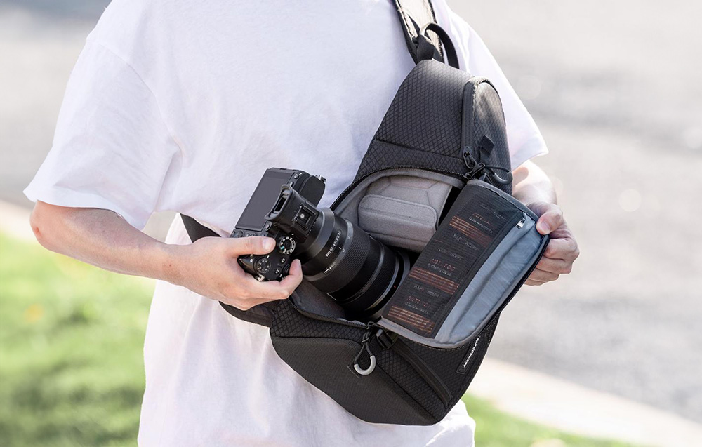 KF Concept Beta Messenger 10L vízálló fotós válltáska, hátizsák fekete (KF13.141)-5