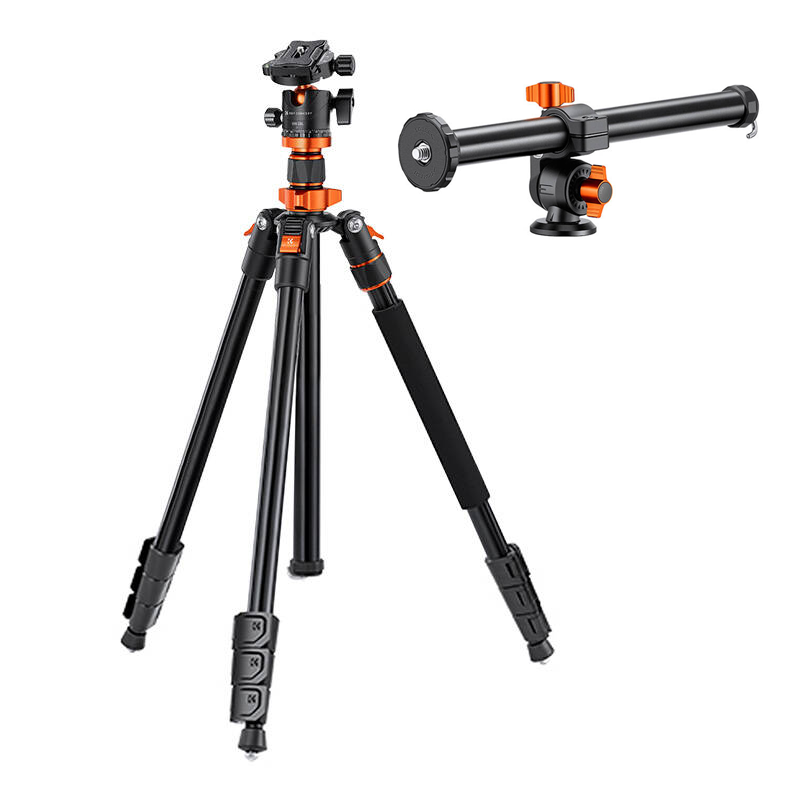 KF Concept K234A7+BH-28L fényképező állvány, tripod gömbfejjel + elforgatható középoszlop (KF09.087V5)-0