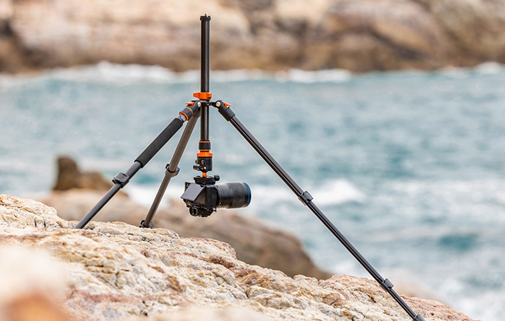 KF Concept K234A7+BH-28L fényképező állvány, tripod gömbfejjel + elforgatható középoszlop (KF09.087V5)-3