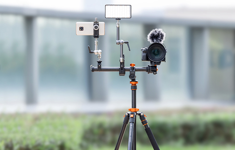 KF Concept K234A7+BH-28L fényképező állvány, tripod gömbfejjel + elforgatható középoszlop (KF09.087V5)-2