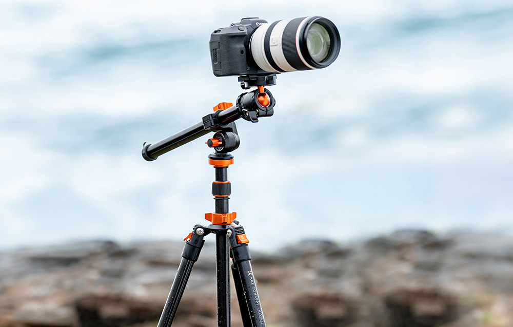 KF Concept K234A7+BH-28L fényképező állvány, tripod gömbfejjel + elforgatható középoszlop (KF09.087V5)-5