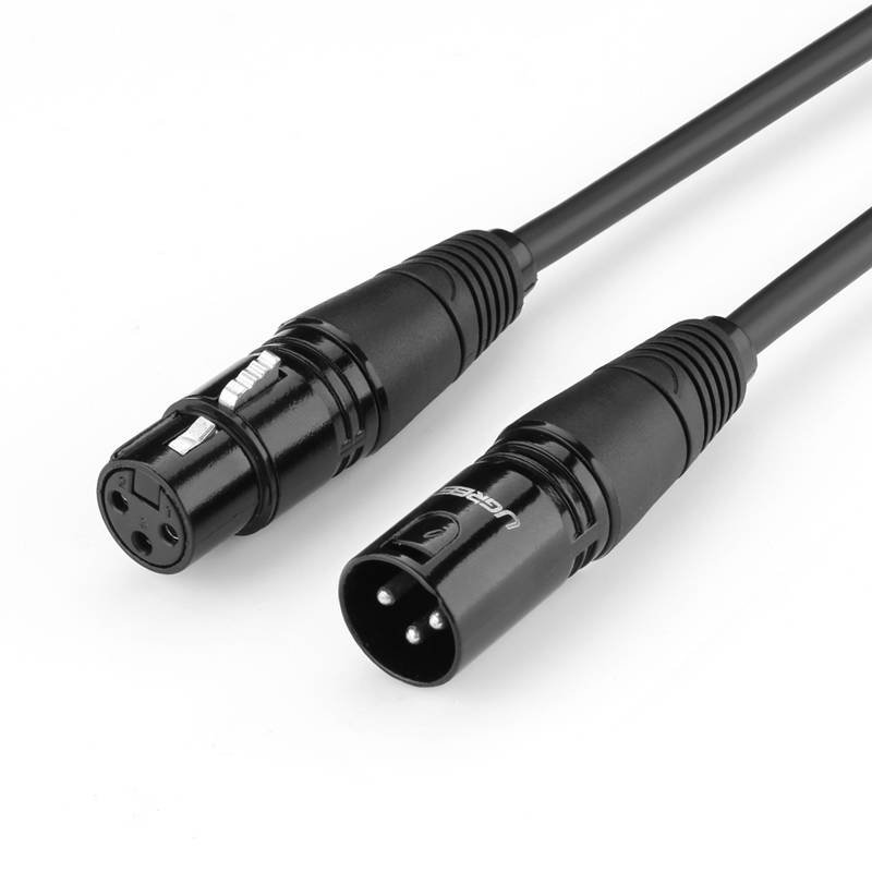UGREEN 20710B XLR csatlakozós kábel (anya-apa) XLR, 2m (fekete)-0