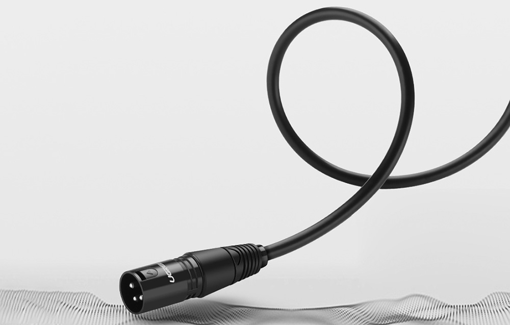 UGREEN 20710B XLR csatlakozós kábel (anya-apa) XLR, 2m (fekete)-1