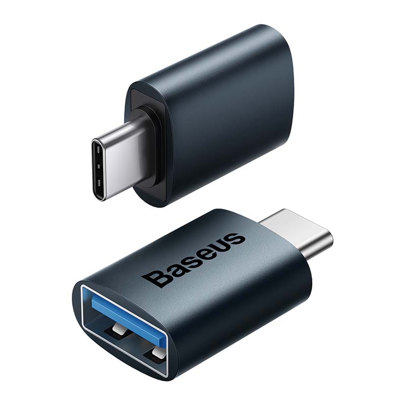 Baseus Ingenuity USB-C – USB-A OTG adapter (kék)-3