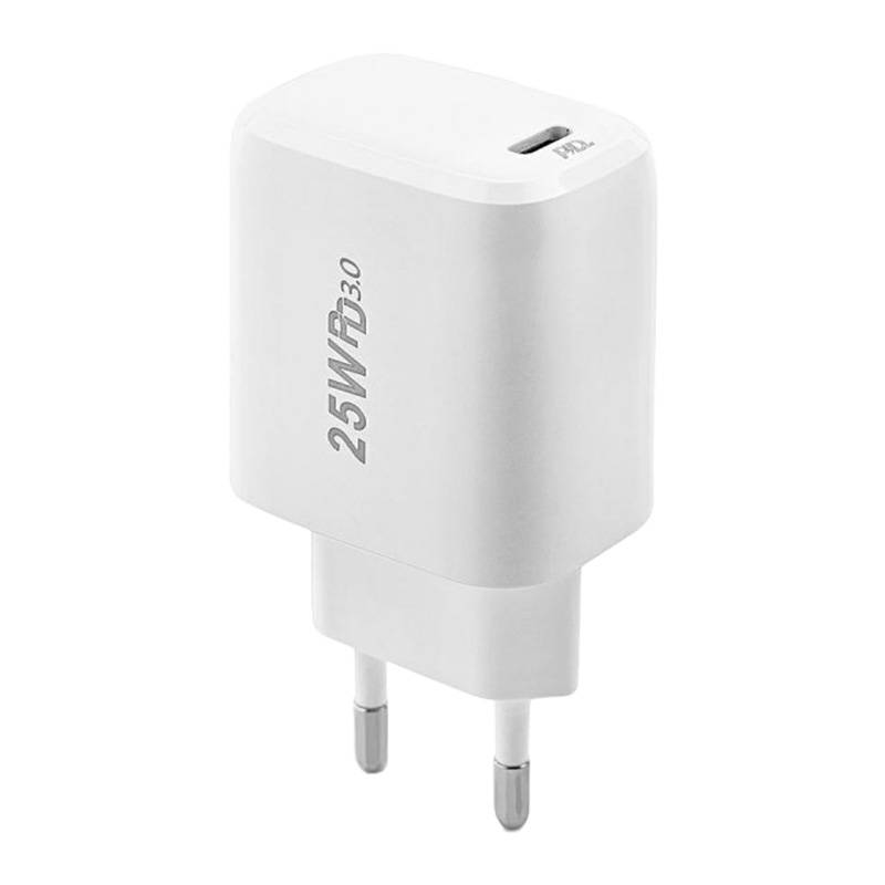 Foneng EU40 USB-C hálózati töltő adapter 25W PD QC 3.0 (fehér)-0