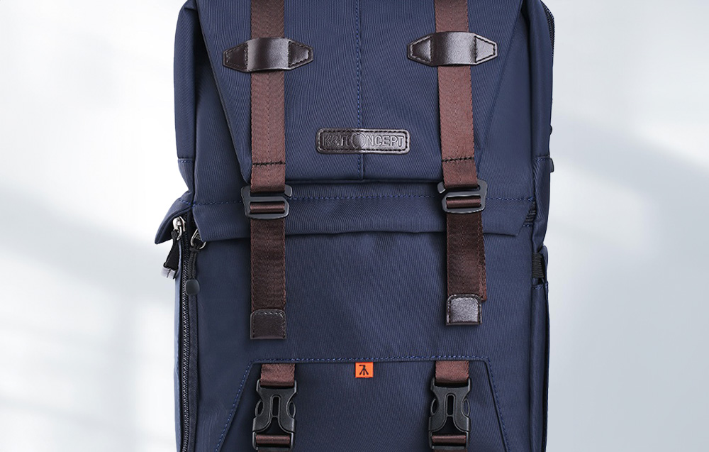 KF Concept Beta Zip fotós hátizsák, hátitáska kék 20L (KF13.087)-5