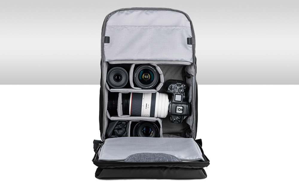 KF Concept Beta V6 fotós hátizsák, hátitáska fekete 20L (KF13.087AV6)-1