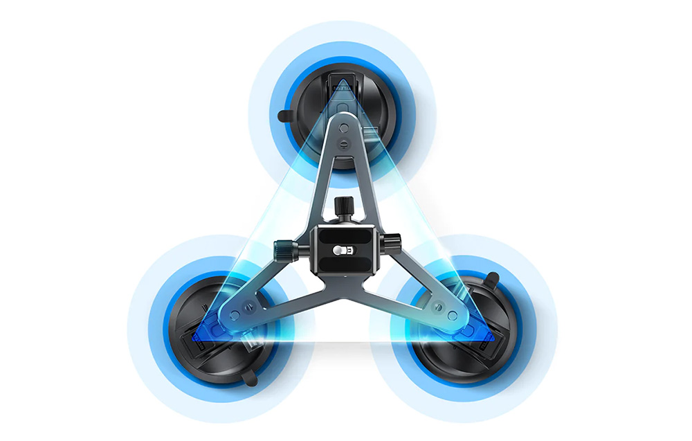 TELESIN háromágú tapadókorong gömbfejjel (TE-TSB-001)-1