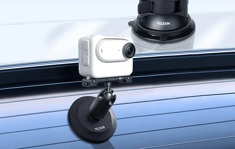 TELESIN mágneses talp és tapadókorongos alapkészlet Insta360 GO 3-hoz (MAG-003)-3