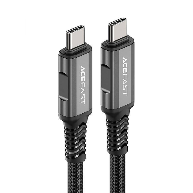Acefast C1-09 USB-C - USB-C kábel 48W, 1m (fekete-szürke)-1