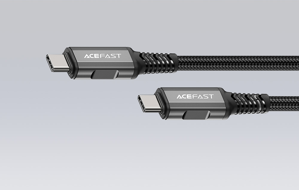 Acefast C1-09 USB-C - USB-C kábel 48W, 1m (fekete-szürke)-6