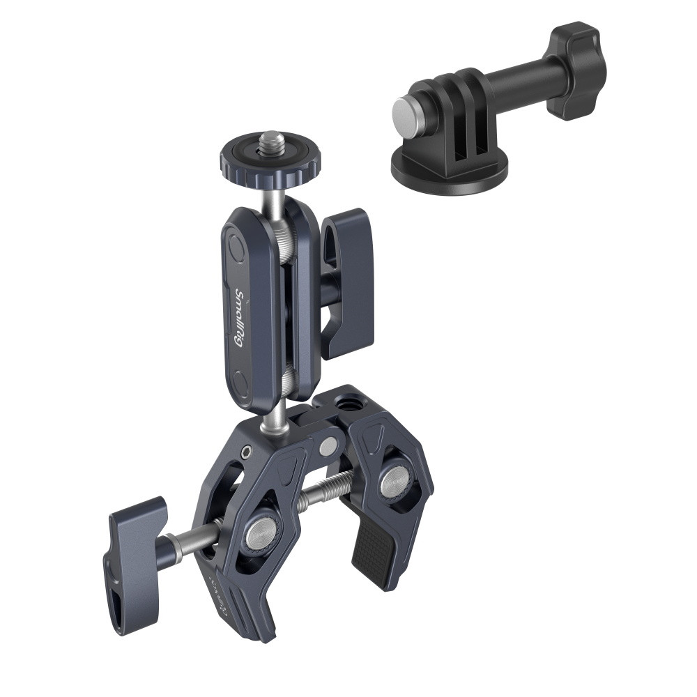 SmallRig Crab-Shaped Clamp, bilincs, satu és gömbfejes Magic Arm (3757B)-0