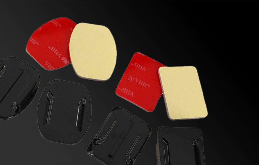 TELESIN 3M matricák és tartók készlete GoPro-hoz, akciókamerákhoz (GP-BRK-004)-2