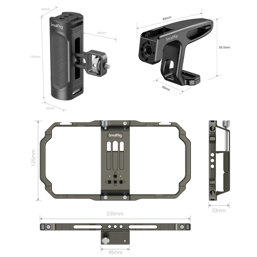 SmallRig Universal Mobile Phone Handheld Video Rig kit (3155B)-3