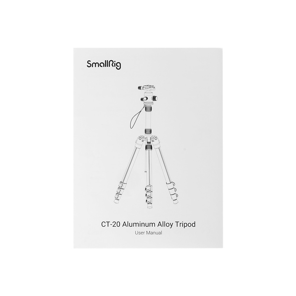 SmallRig CT-20 alumínium tripod, fényképezőgép állvány gömbfejjel (3474C)-9