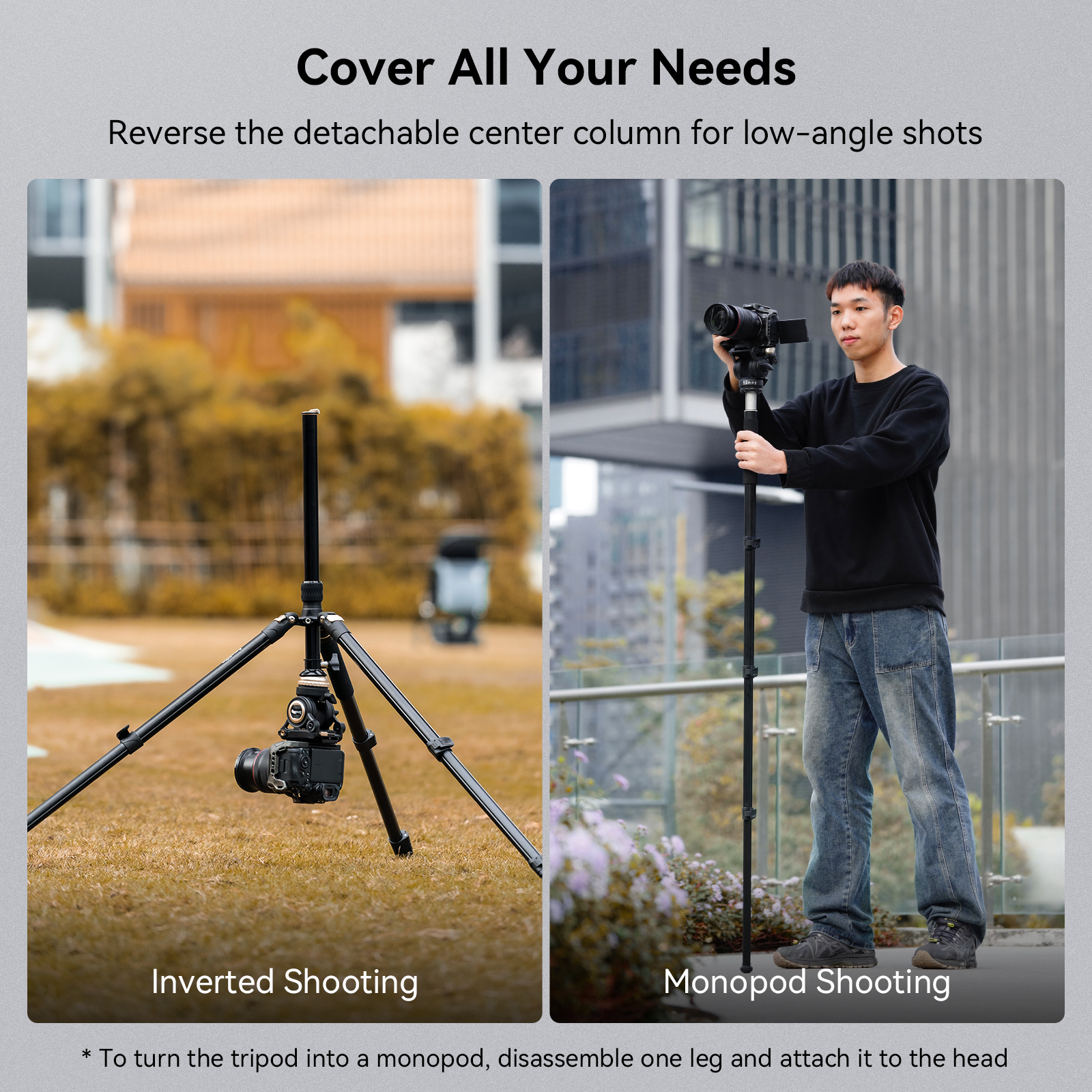 SmallRig Video Tripod Kit CT210, fluid fejes állvány (4475)-4