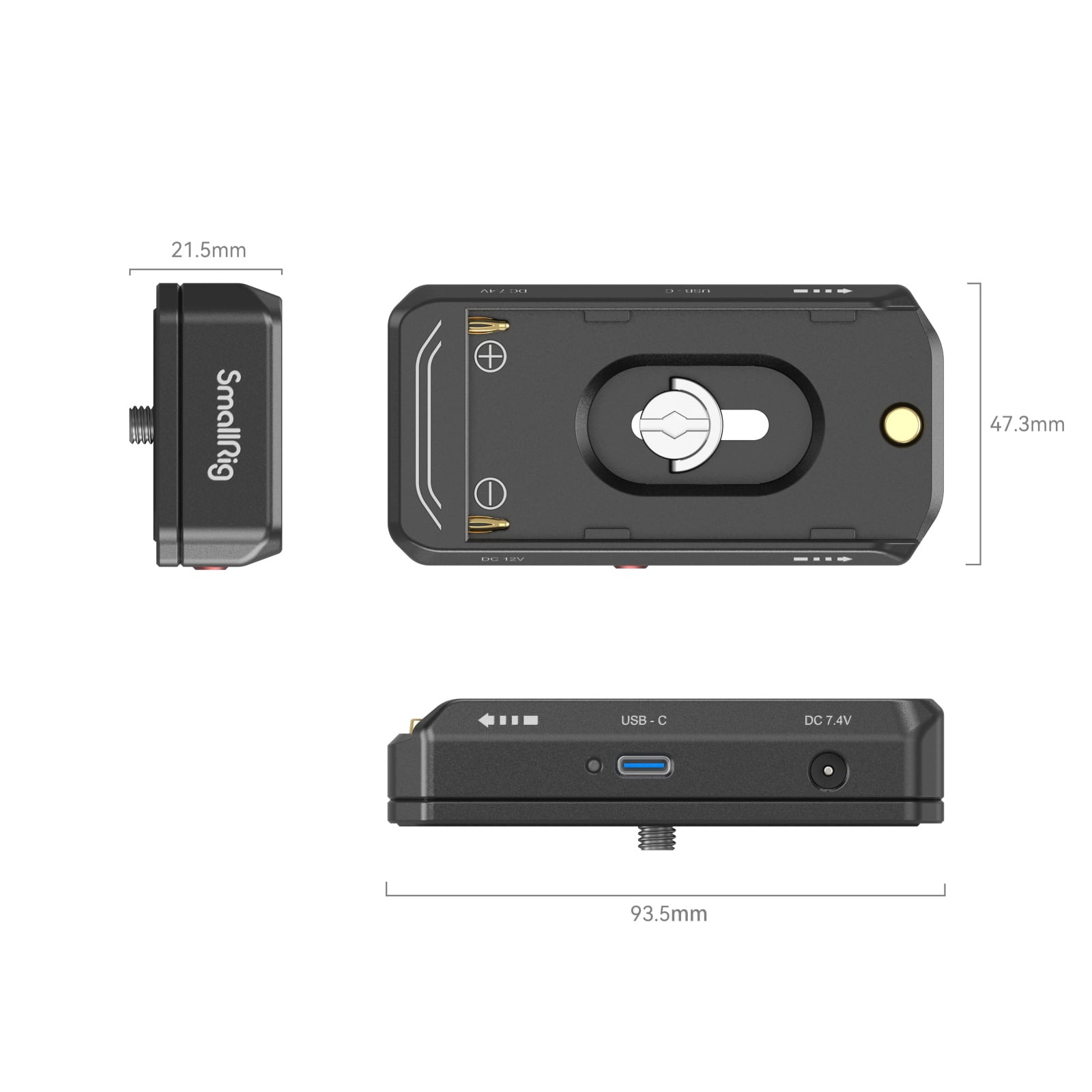 SmallRig NP-F akkumulátor adapter lemez professzionális kiadás (Advanced Edition) (3168B)-4