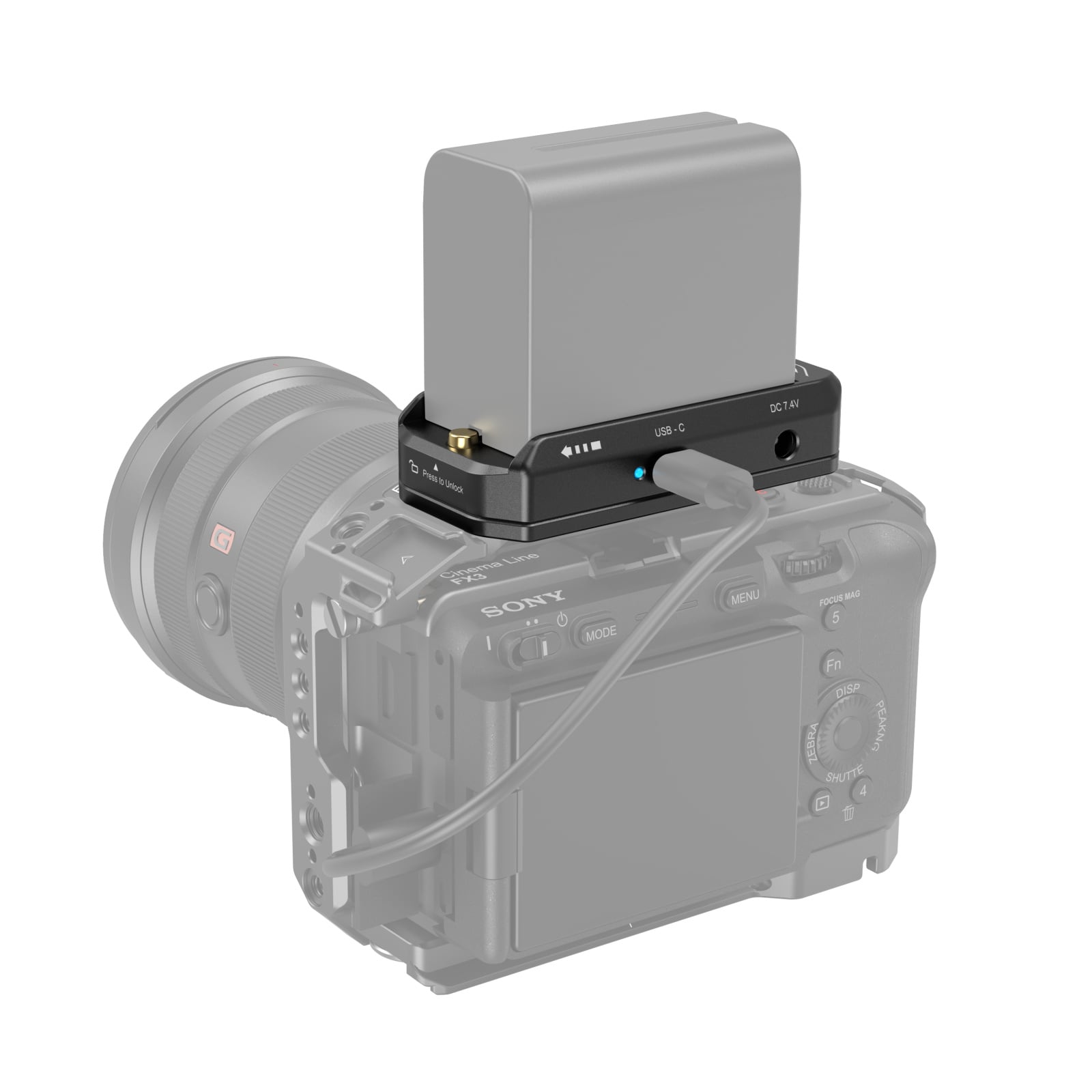 SmallRig NP-F akkumulátor adapter lemez professzionális kiadás (Advanced Edition) (3168B)-3