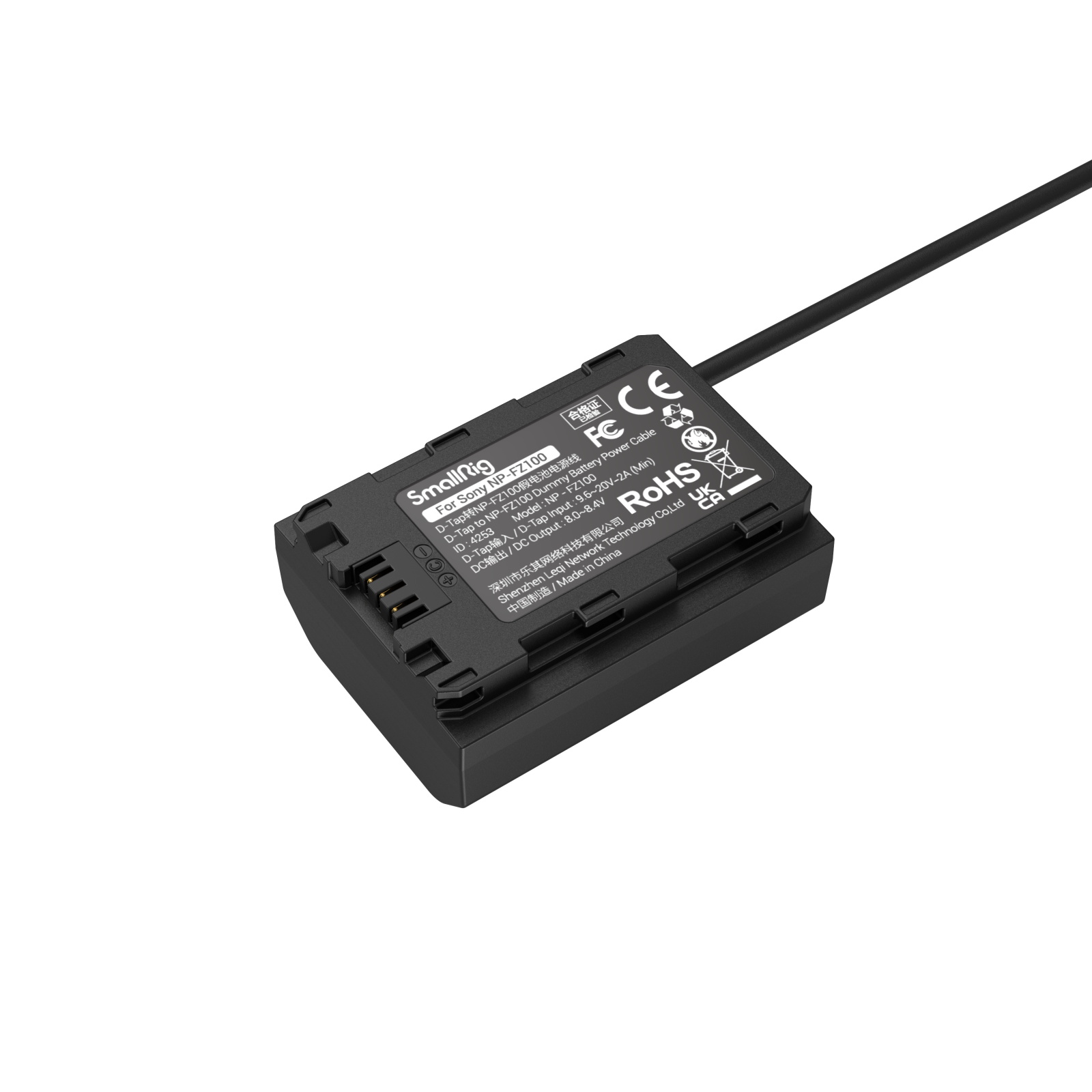SmallRig D-Tap - NP-FZ100 Dummy Battery Power Cable (4253B)-2