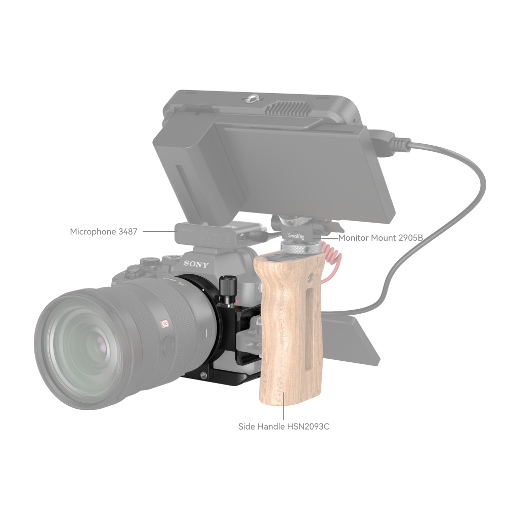 SmallRig forgatható vízszintes-függőleges rögzítőlap készlet Sony A7RV/A7IV/A7SIII/A7 kamerákhoz (4148)-6