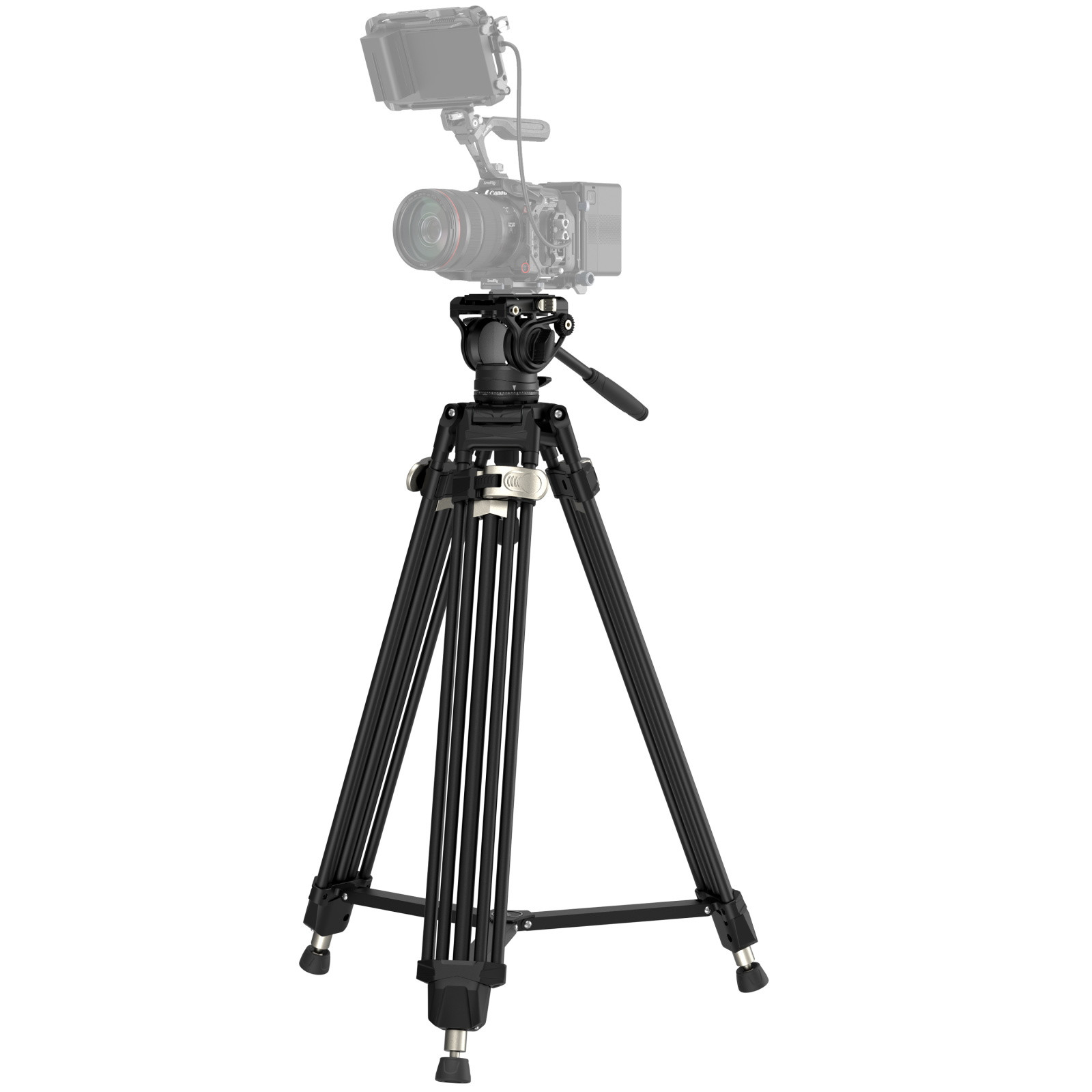 SmallRig FreeBlazer Heavy-Duty Aluminum Alloy Tripod Kit AD-80, fluid fejes videó állvány (4163)-1