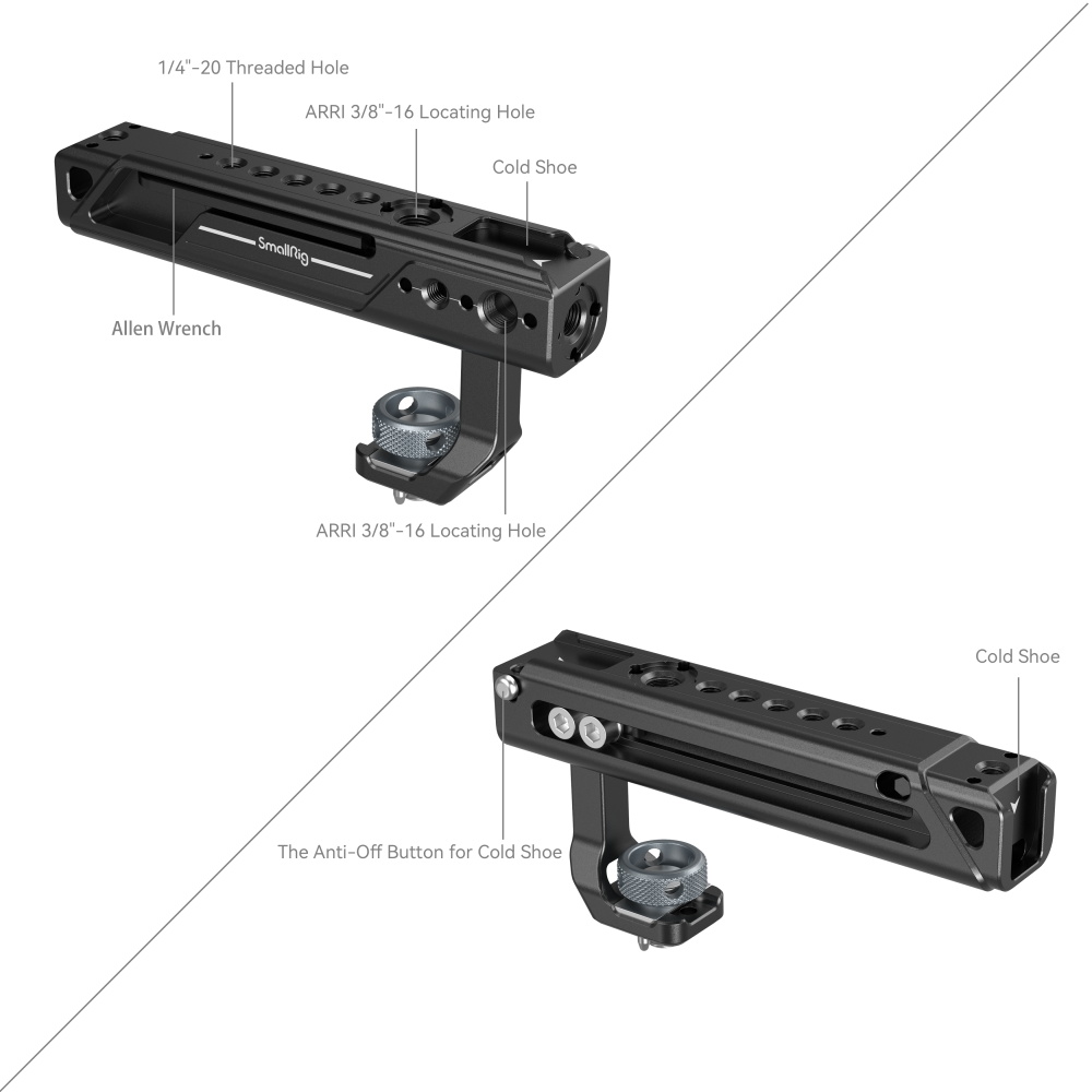 SmallRig állítható felső fogantyú (ARRI-Style Mount) (4153)-3