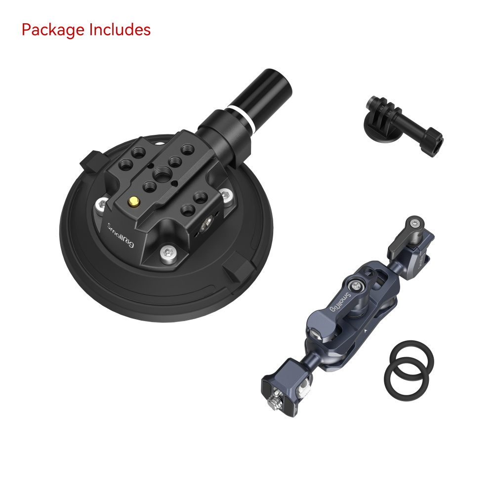 SmallRig 4'' Suction Cup Camera Mount Kit, tapadókorongos kamerarögzítő készlet autóra (4236B)-2