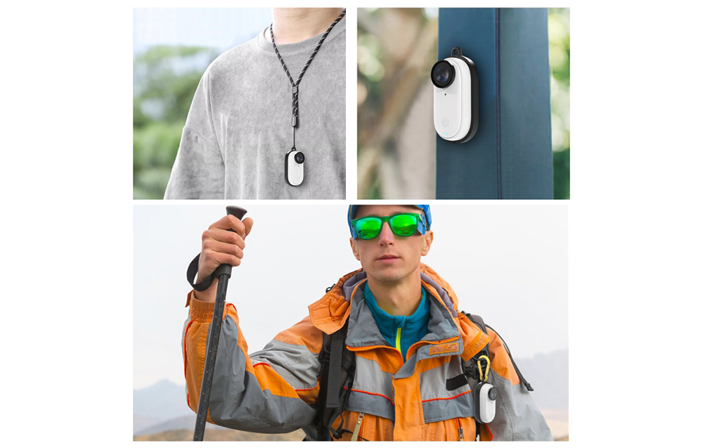 PULUZ mágneses védőkeret Insta360 GO 3-hoz karabinerrel (PU871B)-1