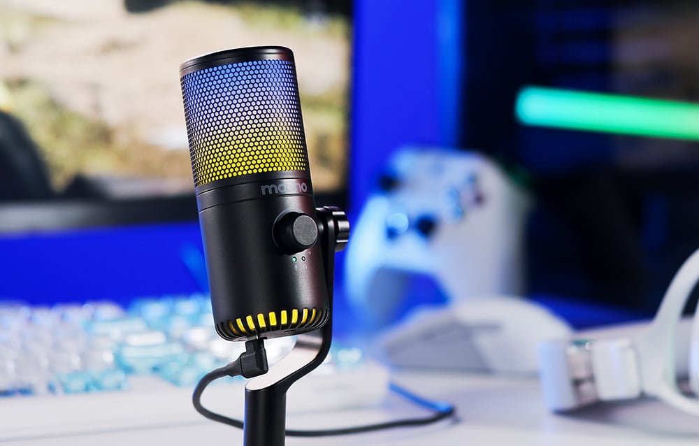 Maono DM30RGB gaming, gamer mikrofon RGB világítással fekete-9