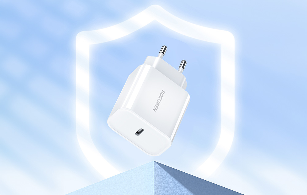 Rocoren USB-C hálózati töltő adapter PD 20W fehér-1