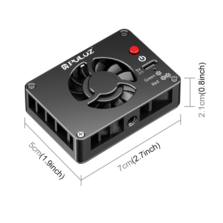 PULUZ kamera hűtőventillátor Sony / Canon / FUJIFILM / Nikon fényképezőgépekhez (fekete) (PU6510B)-1