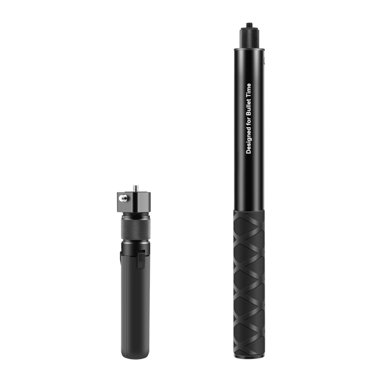 PULUZ Insta360 X3 / X4 forgatható fogantyús, teleszkópos selfie bot állvány, 110cm (fekete) (PU887B)-6